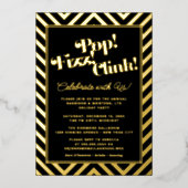 Invitation En Aluminium Pop ! Fizz ! Clink ! Fête de fin d'année (Recto)