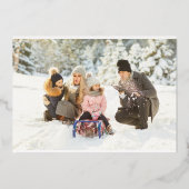 Invitation En Aluminium Porte de vacances confortable, boisson chaude et p (Verso)