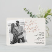 Invitation En Aluminium Pour aimer rire Citer photo Engagement (Debout devant)