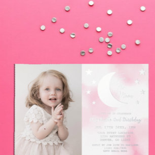 Invitation en aluminium pour le 2ème anniversaire
