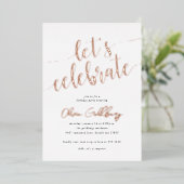 Invitation en aluminium pour toutes occasions célé (Debout devant)