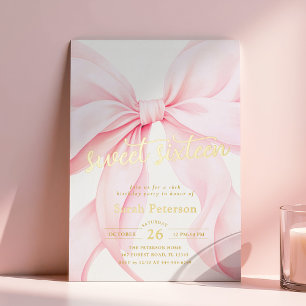 Invitation en aluminium pour un anniversaire Sweet