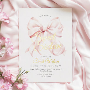 Invitation en aluminium pour un anniversaire Sweet