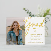 Invitation en aluminium pour une fête de remise de (Debout devant)