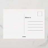 Invitation en aluminium pour une fête de remise de (Verso)