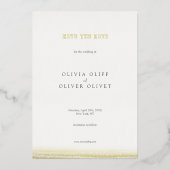 Invitation En Aluminium Prairies en fleurs Mariage Sauvez la date (Verso)