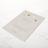 Invitation En Aluminium Premier voyage Espace Thème 1er anniversaire Invit (Rotation)