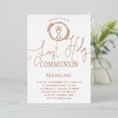 Invitation En Aluminium Première communion (Debout devant)