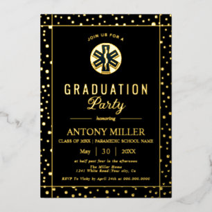 Invitation En Aluminium Promotion 2026 des ambulanciers diplômés avec conf