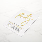 Invitation En Aluminium Quarante | Soirée Gold 40th (Rotation)