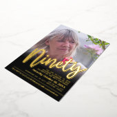 Invitation En Aluminium Quatre-vingt-dix-neuf-vingt-dixième anniversaire s (Rotation)