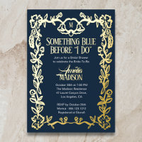 Quelque chose de bleu vintage floral Baby Shower