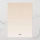 Invitation En Aluminium Quinceañera a mis coince robe rouge Foil Invitatio (Verso)