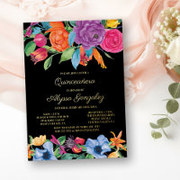 Quinceanera florale et Fiesta de masse Fleur et or