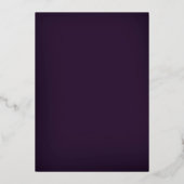 Invitation En Aluminium Quinceanera violette géométrique or élégant (Verso)