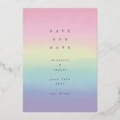 Invitation En Aluminium Rainbow Foil LGBTQ (Verso)