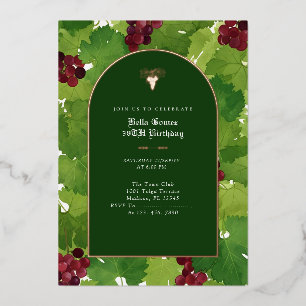 Invitation En Aluminium Raisins verts de FRUITS