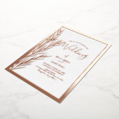 Invitation En Aluminium Real Foil Elegant Pampas Grass Mariage photo (Rotation)