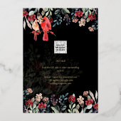 Invitation En Aluminium Real Gold Foil Pampas Mariage Grass Enregistrer La (Verso)