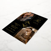 Invitation En Aluminium Real Golden Sophisticated Ornament Flourish (Rotation)