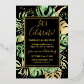 Invitation En Aluminium Réception de mariage avec fuite en amoureux sous l (Recto)