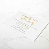 Invitation En Aluminium Réception de mariage et fin heureuse  (Rotation)