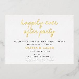 Invitation En Aluminium Réception de mariage pour un bonheur éternel