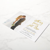 Invitation En Aluminium Réception de mariage, rien de fantaisiste juste de (Rotation)