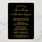 Invitation En Aluminium Réception photo pour le premier anniversaire de DI (Recto)