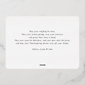 Invitation En Aluminium "Reconnaissant" Rose-Gold-Foil, Photo (Verso)