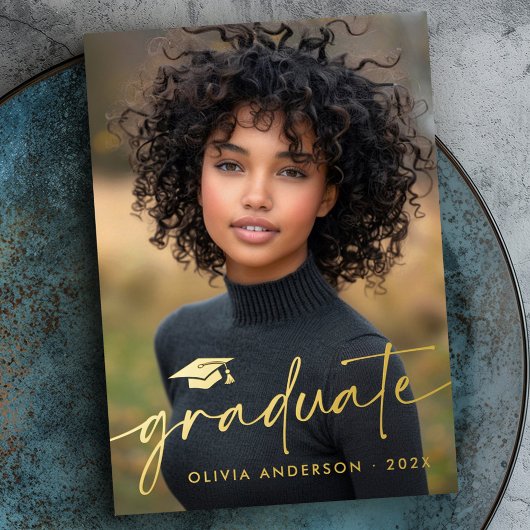 Invitation En Aluminium Récupération de photo casquette de script minimal