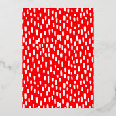 Invitation En Aluminium Red Dashing Golden Fête Gold (Verso)