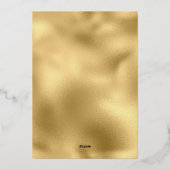 Invitation En Aluminium Red Gold Chic 16e Anniversaire Sweet 16 (Verso)