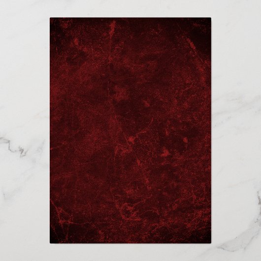 Invitation En Aluminium Red Gold Elegant Damask Tiara Quinceanera (Verso)