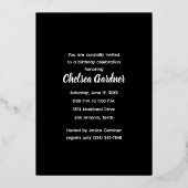 Invitation En Aluminium Reine d'anniversaire en verre tendu (Verso)