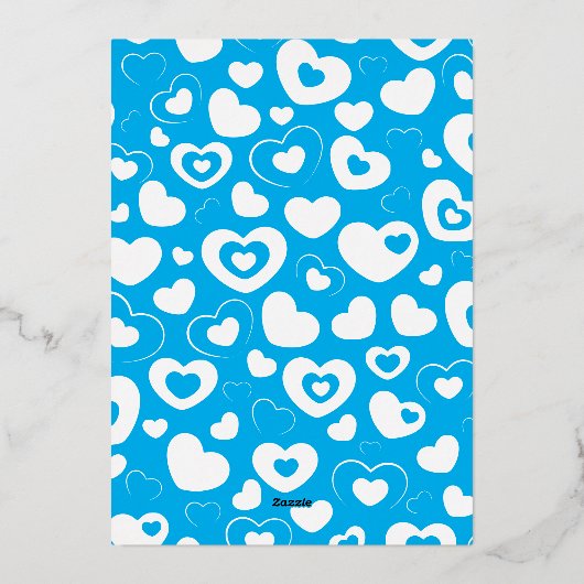 Invitation En Aluminium Reine des Coeurs 3D Or de fête d'anniversaire (Verso)