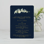 Invitation En Aluminium Répétition des Mariages de la baie des neiges et d (Debout devant)