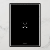 Invitation En Aluminium Retraite de golf (Verso)