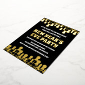 Invitation En Aluminium Retro Bold Soirée du Nouvel An (Rotation)