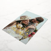 Invitation En Aluminium Retro Love and Thanks Overlay (Rotation)