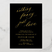 Invitation En Aluminium Rien De Fancy Just Love Mariage Réception (Recto)