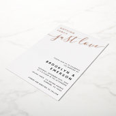 Invitation En Aluminium Rien de fantaisie Juste Amour Mariage (Rotation)