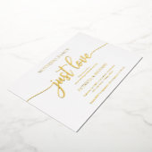 Invitation En Aluminium Rien de fantaisie Juste Amour Mariage Décontracté (Rotation)