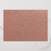 Invitation En Aluminium Robe à papillon rose OR FOIL Quinceanera (Verso)