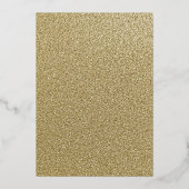 Invitation En Aluminium Robe d'or noir Masquerade Party Quinceanera (Verso)