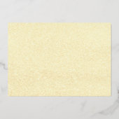 Invitation En Aluminium Robe Dorée Fête des mariées Silhouette Or (Verso)