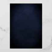 Invitation En Aluminium Robe Florale de Champagne Quinceañera (Verso)