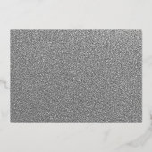 Invitation En Aluminium Robe FOIL ARGENT Papillon Quinceanera (Verso)