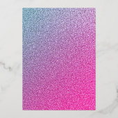 Invitation En Aluminium Robe Masquerade bleu violet Quinceanera (Verso)