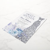 Invitation En Aluminium Robe Rose  d'argent Robe douce 16 Partie (Rotation)